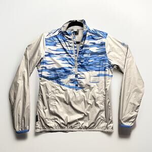 Jack Wolfskin Lightweight Stormlock Jacket Womens Small Alloy Gray Coastal Wave